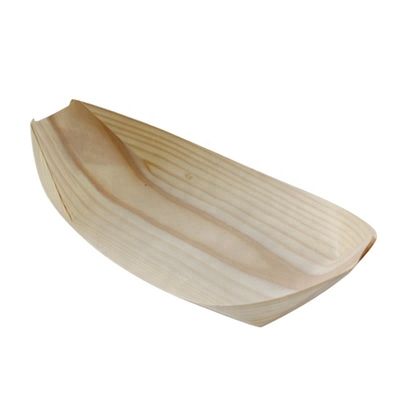 5 Tage Lieferung Holz-Sushi-Platte aus Kiefernholz angepasste Größe und Logo akzeptabel