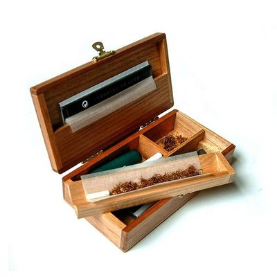 Anpassbares Logo und Lackbeschichtungsoptionen Holz-Humidor für Zigarrenverpackungskiste