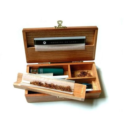 Anpassbares Logo und Lackbeschichtungsoptionen Holz-Humidor für Zigarrenverpackungskiste