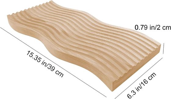 Wellenform Holzschacht Frühstücks-Servierschacht für die Küche 40,5x18,5x2cm Customized Logo