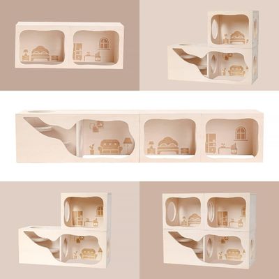 Kleine Tiere Atmung Holzhaus Anpassungsfähige Kammer zum Verstecken und Erforschen