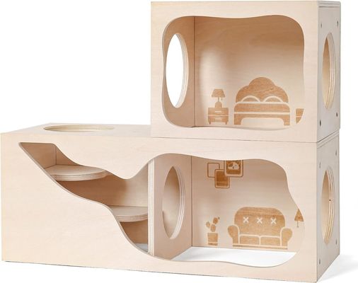 Kleine Tiere Atmung Holzhaus Anpassungsfähige Kammer zum Verstecken und Erforschen