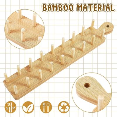 Set von 2 Holz-Taco-Halter mit Handgriff und Tong verbrannt Druck kundenspezifische Farbe