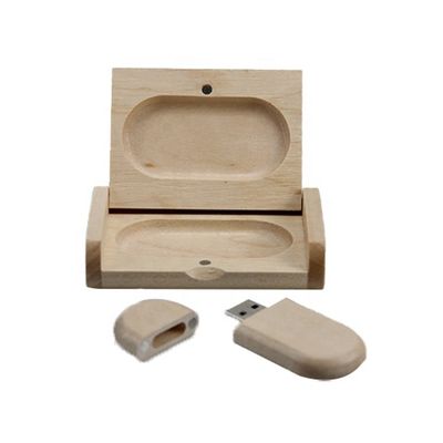 32 GB Holz-USB-Laufwerk Verpackungskiste für USB Ahorn Holz Farbe 8,2 * 5,3 * 2 cm Einfaches Design