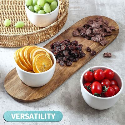 Acacia Holzschachtel Chip und Dip Serving Set mit Holz einfache Farbe oder Ihre Farbe