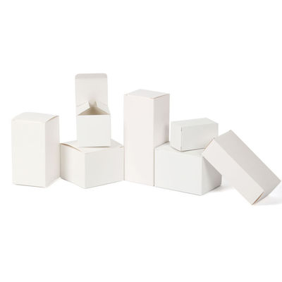 Maßgeschneiderte weiße Papierbox für handgefertigte Verpackungen für recycelbare Produkte