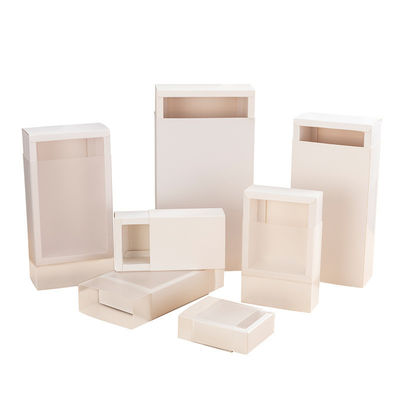 Maßgeschneiderte weiße Papierbox für handgefertigte Verpackungen für recycelbare Produkte
