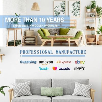 Metallgehandelte Holz-Serviertray für Tee und Freizeit