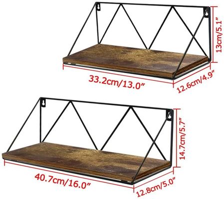 Anpassungsfähige schwimmende Wandregale 2 Stück für Schlafzimmer Bad Wohnzimmer Küche und Büro Raum sparendes Design