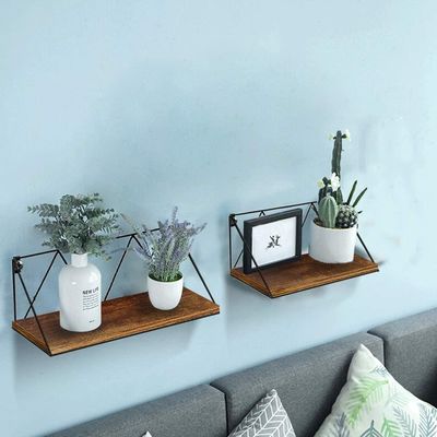Anpassungsfähige schwimmende Wandregale 2 Stück für Schlafzimmer Bad Wohnzimmer Küche und Büro Raum sparendes Design