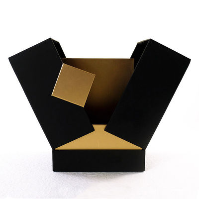 Quadratische Etheröl-Parfüm-Box-Verpackung mit Custom Gold Stamping Logo und Design