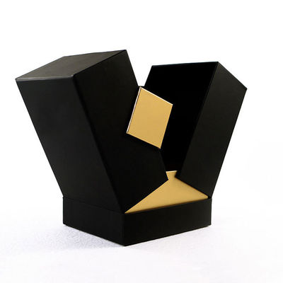 Quadratische Etheröl-Parfüm-Box-Verpackung mit Custom Gold Stamping Logo und Design