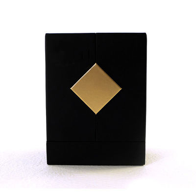 Quadratische Etheröl-Parfüm-Box-Verpackung mit Custom Gold Stamping Logo und Design