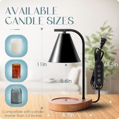 Retro Holzbasis Wohnkultur Wachsschmelz für kundenspezifische Größe Kleine und große Gläser Kerzen