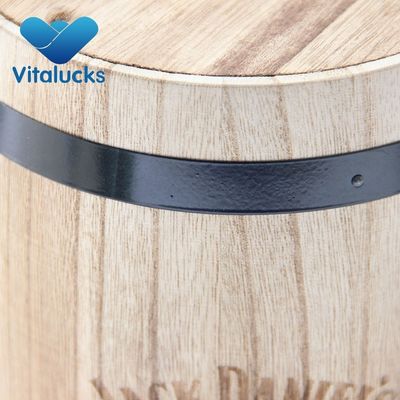 Umweltfreundliche, handgefertigte Holzfässer für Kaffee, Süßigkeiten und Wein