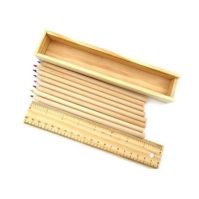 Mehrzweckholz-Stiftschachtel mit TIMBER-Holztyp und solider Materialstruktur