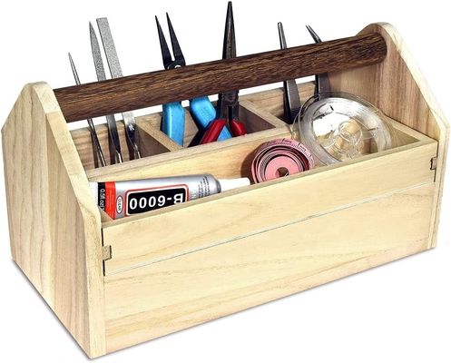 Bestellung auf Wunsch akzeptiert Holzschublade Organisator Handwerkzeuglagerfach mit Kiefernholz/Bambus
