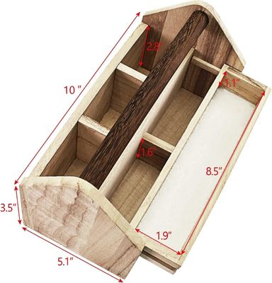 Bestellung auf Wunsch akzeptiert Holzschublade Organisator Handwerkzeuglagerfach mit Kiefernholz/Bambus
