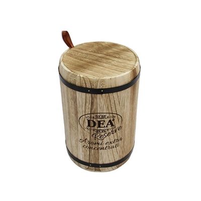 18x18x27cm Custom Logo Holzfässer Verpackung Handgefertigt Vintage-Stil Großer Paulownia