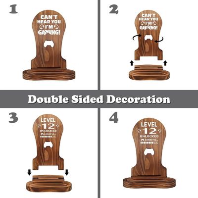 Hotel Wohnzimmer Bad Dekoration Holz Headset Stand Dekorationen für Gamer Teenager Boy