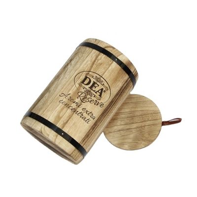18x18x27cm Custom Logo Holzfässer Verpackung Handgefertigt Vintage-Stil Großer Paulownia
