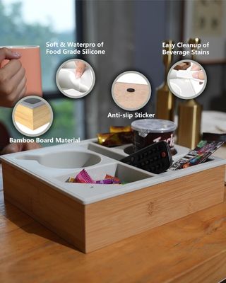 Schreibtisch Holz-Speicher für Wohnzimmer Kaffeetafel Snacks und Fernbedienung