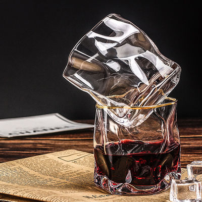 Mehrfarbiger Kaffee mit Eiswein, Glasbecher mit individuellem Logo, akzeptabel und langlebig