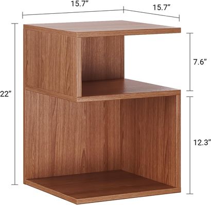Kleine Räume Schlafzimmermöbel Minimalistisch 3 Stufe Endtisch mit offener Lagerung