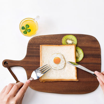 Recycling-Logo-Marke Akazienholzschärfer für drei Zwecke Schnittbrett Trio