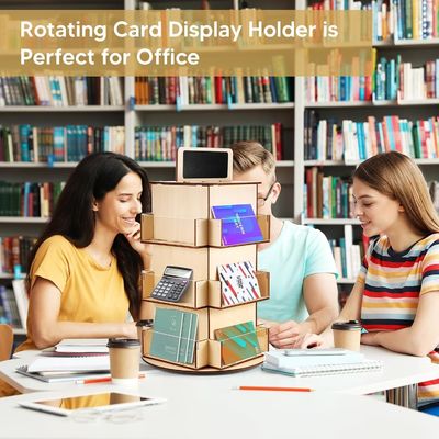 Holzglasmaterial Holz-Postkarten-Display-Rack mit kleinen Tafeln