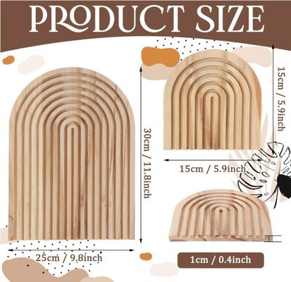 Customized Logo Akzeptable Regenbogen-Form Holz Schneidebrett für die Heimküche Dekoration