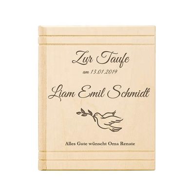 Seidenschirmdruck/Burned Logo Holzkasten für Kinder in Buchform