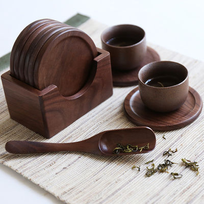 Probe kostenlos oder wird zurückgegeben Set von 6 Holz Herz Wachs Getränke Coaster