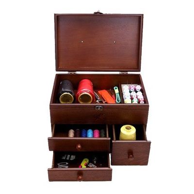 Nicht unterstützen Raum Raum Auswahl Holz Nähbox für organisierte Lagerung