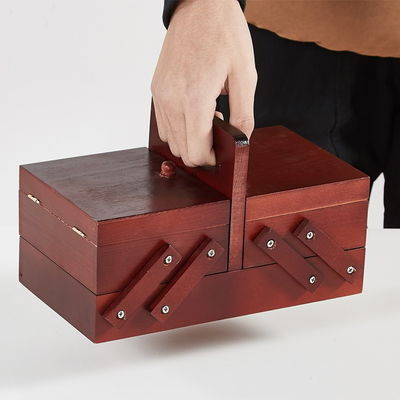Nicht unterstützen Raum Raum Auswahl Holz Nähbox für organisierte Lagerung