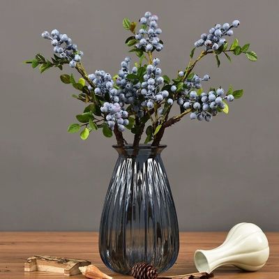 Weihnachtsbeeren Stamm Kunstpflanzen Rote und blaue Beeren für alle Feste Gelegenheit