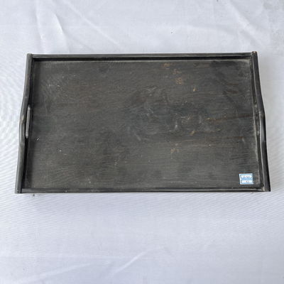 Seidenbildschirmdruck Naturfrühstück Holzbettbecher mit Klappbeinen Küche