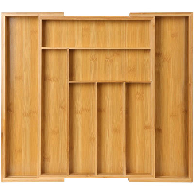 Verstellbarer Bambus-Schubladen-Organisator für Fastfood- und Takeaway-Dienste von Vitalucks