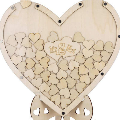 Hochzeitsschmuck Prop Custom Größe Holzrahmen mit einzigartigen Gästebuch Zeichen Drop Top