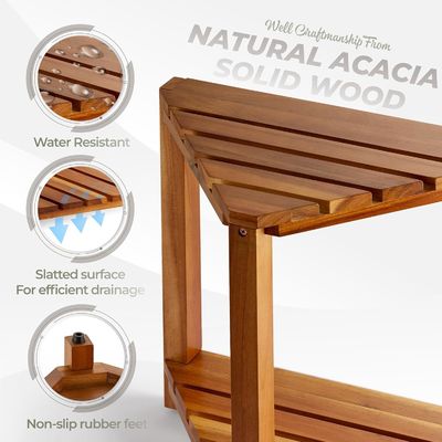 Wohnzimmermöbel aus Holz Ecke Dusche Bank Sitze und Bänke mit Lagerschrank