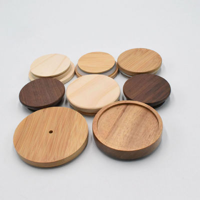 Acacia Buche Walnuss Kiefer Bambus Kautschuk Eiche Kirsche Massiv MDF Kork Kerze Holzdeckel