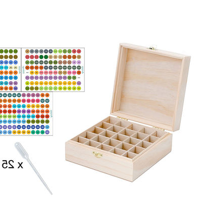 Anpassungsfähiger Mehrfachfachfach-Large ätherische Öle Lagerung Holzverpackungskiste mit Trennern