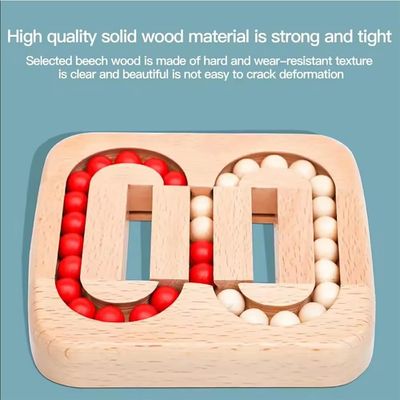 Unisex 202405 Holzfliesen Gehirnlabyrinth Spiel für Senioren Ältere Erwachsene Einfaches Puzzle-Spielzeug für Alzheimer