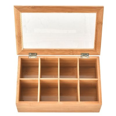 Vintage Kiste Leere Holz Geschenk Speicher Teebeutel mit individuellem Logo und einfache Farbe