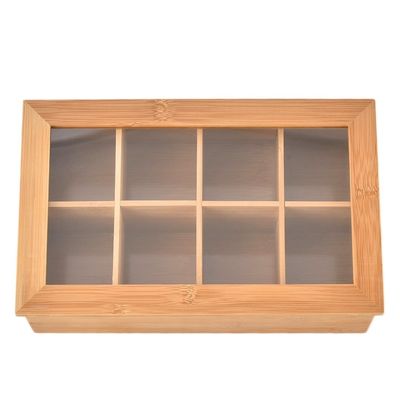 Vintage Kiste Leere Holz Geschenk Speicher Teebeutel mit individuellem Logo und einfache Farbe