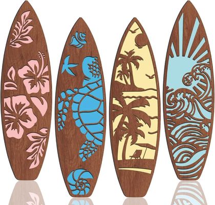Sommer Hawaiian Tropische Surfbretter Dekor für die Wand auf Wunsch Party Strandkunst