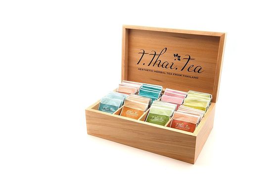 8 Teebüro aus Holz in einfachen Farben, geeignet für den Seidenschirm