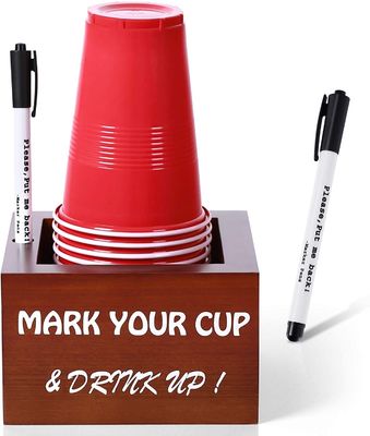 Doppel-Weiß Kiefer-Solo Einweg-Taschenhalter für rustikales Party-Versorgung