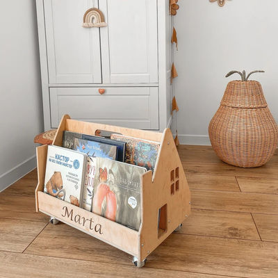 Montessori-Buchregal Haushaltsmöbel Personalisiertes Kinderbuchregal Kinderbuchregal
