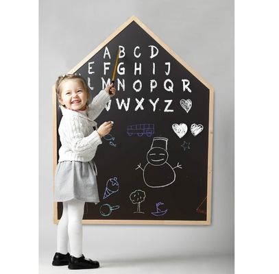 Geschenkgeschäfte Haus magnetisch geformte Zeichnung Schieferplatte Whiteboard für modernen Design Stil